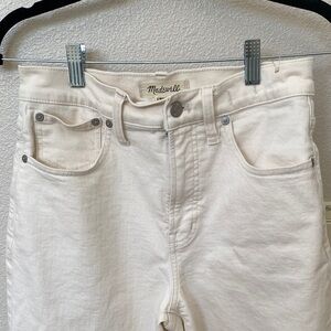 Madewell Women's Off-White High-Rise Jeans, size 27.